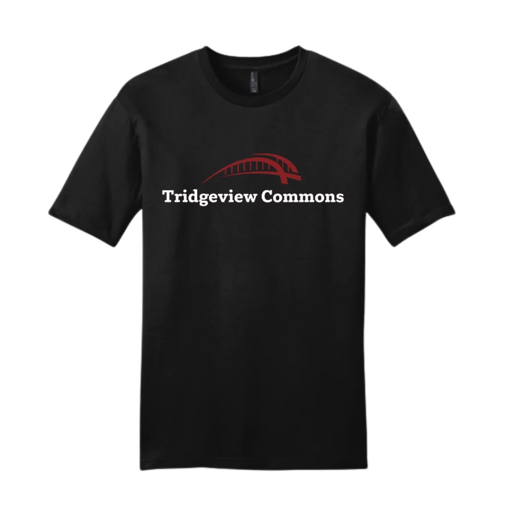 Tridgeview Commons Black Logo Tee